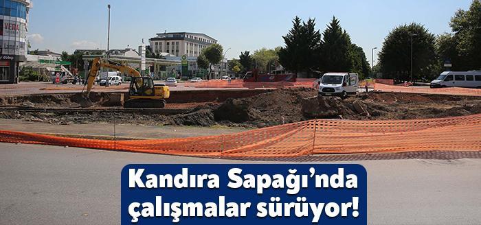 Kocaeli Büyükşehir Belediyesi Kandıra Sapağı çalışmaları tüm hızı ile devam