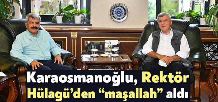 Kocaeli Üniversitesi Rektörü Sadettin Hülagü, ziyaretine giden Kocaeli Büyükşehir Belediyesi