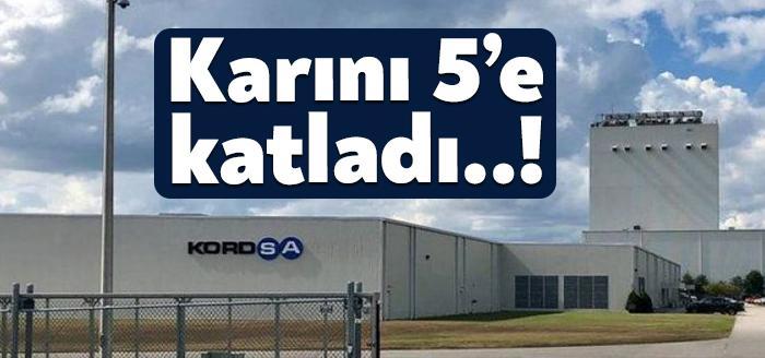 Kordsa, bu yılın ilk yarısında operasyonel kârlılığını yüzde 183,5 artışla