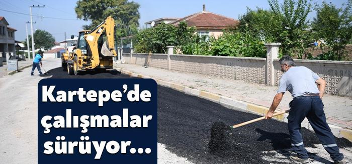 Kartepe Belediye Başkanı Av.M.Mustafa Kocaman, ilçe genelinde devam eden çalışmaları