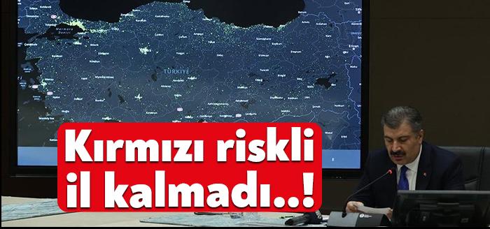 Kocaeli Haber -Sağlık Bakanı Fahrettin Koca, corona virüsü Risk Haritası'nda