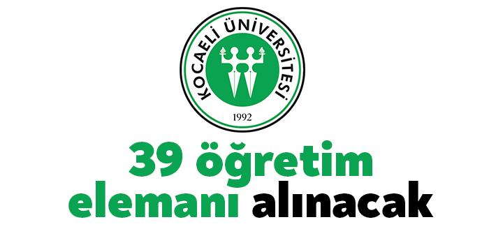 Kocaeli Üniversitesi Rektörlüğü, 31 öğretim üyesi 8 de öğretim görevlisi