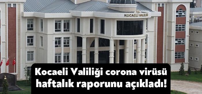 Kocaeli Valiliği koronavirüs nedeniyle gerçekleştirilen faaliyetlerle ilgili bir rapor yayınladı.