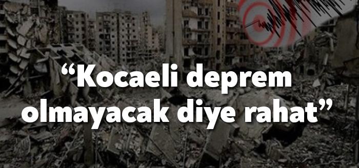 AKUT Genel Başkanı Recep Şalcı, olası İstanbul depremi için Kocaeli'nin