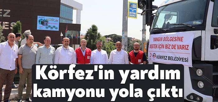 Körfez Belediyesi, Kızılay’ın koordinesiyle yangından etkilenen vatandaşlarımızın ihtiyaç duyduğu malzemelerden