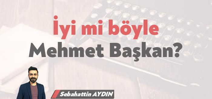 Sebahattin Aydın'ın yerel siyaset üzerine kaleme aldığı köşe yazısıdır.