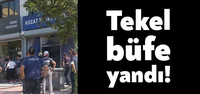 Kocaeli’nin Gebze ilçesinde bulunan bir tekel bayinin depo kısmında yangın