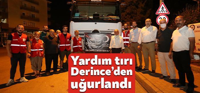 Derince Belediyesi ve Türk Kızılayı Derince Şubesi’nin düzenledikleri kampanyada toplanan