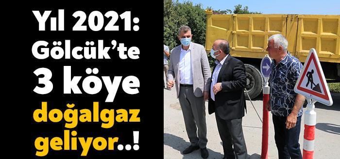 Gölcük Nimetiye, Nüzhetiye ve Hasaneyn köylerinde İZGAZ tarafından doğalgaz alt
