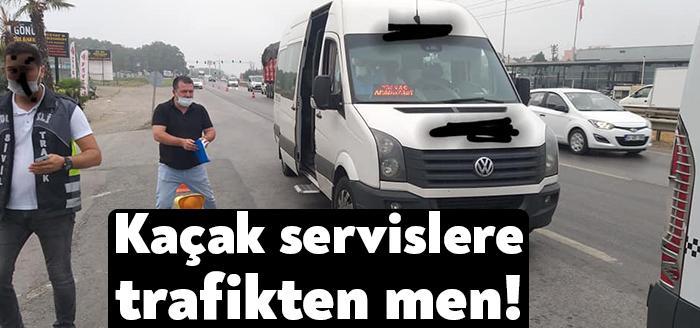 Kocaeli Emniyet Müdürlüğüne bağlı ekipler, yönetmeliklere aykırı servis işleri yapan