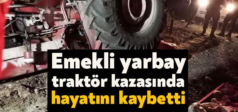 Balıkesir'in Savaştepe ilçesinde emekli Yarbay Erol Yıldırım (60) bahçesini sürdüğü