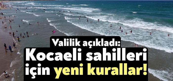 Kocaeli Valiliği,  sahillerde denize girilmesi hususunda hazırlanan genel emir ile