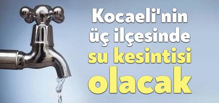 Kocaeli Haber- İSU Genel Müdürlüğü'nün yayınladığı listeye göre 24 Ağustos