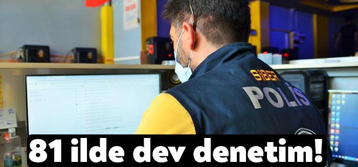 İçişleri Bakanlığı, ülke genelinde düzenlenen 'yasa dışı bahis/siber denetimi' ve