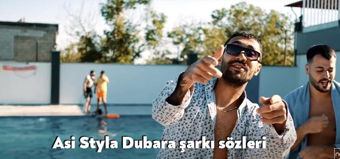 Şarkıcı Asi Styla Dubara şarkı sözleri yayınlandı. Youtube üzerinden binlerce