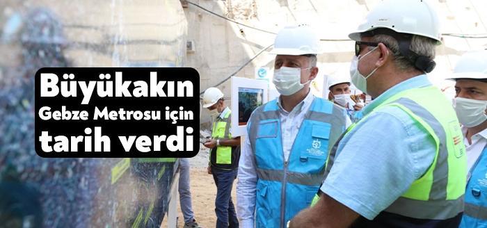 “Harıl harıl çalışan bir Metro inşaatımız var” diyen Kocaeli Büyükşehir