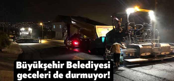 Kocaeli Büyükşehir Belediyesi, ağır tonajlı araçların yoğun kullandığı Çarşıbaşı Caddesi’nde