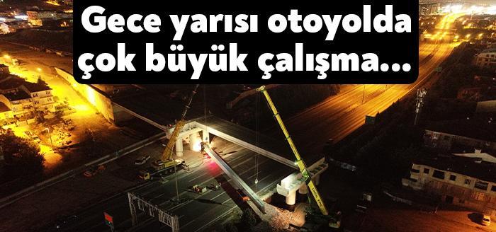 Kocaeli Büyükşehir Belediyesi tarafından yapımı devam eden İlimtepe Yolu 1.