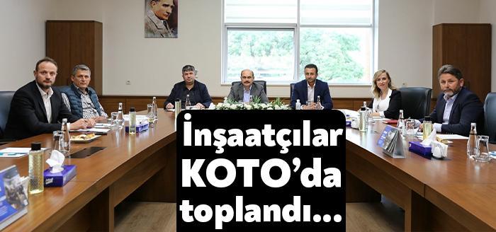 İnşaat sektörünün Kocaeli Ticaret Odası, Körfez Ticaret Odası ve Müteahhitler