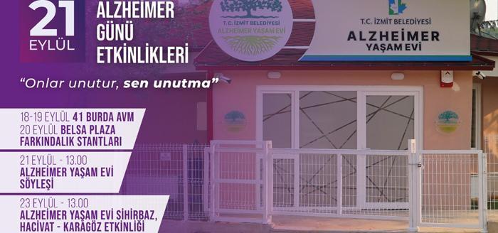 İzmit Belediyesi 21 Eylül Dünya Alzheimer Günü’nde hastalığa dikkat çekmek