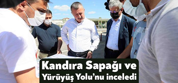 Kocaeli Haber - Kandıra sapağındaki ulaşım çalışmasını inceleyen Başkan Büyükakın,