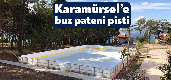 Kocaeli Büyükşehir Belediyesi, Kocaeli’nin ilk sentetik buz pistini Karamürsel’de inşa