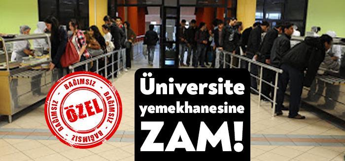 Kocaeli Üniversitesi yemekhanesine 3 yıl sonra zam geldi. 3 TL