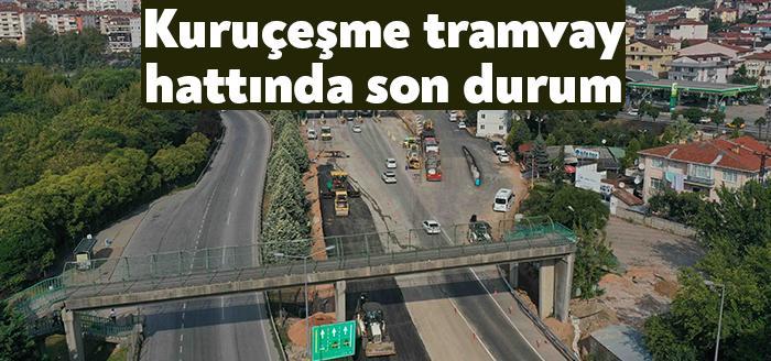 Kocaeli Haber - Kuruçeşme tramvay projesinde bir yandan yol çalışması