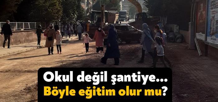 Derince'de altyapı çalışmalarını pandemi sürecinde ve yaz tatilinde tamamlayamayan belediye