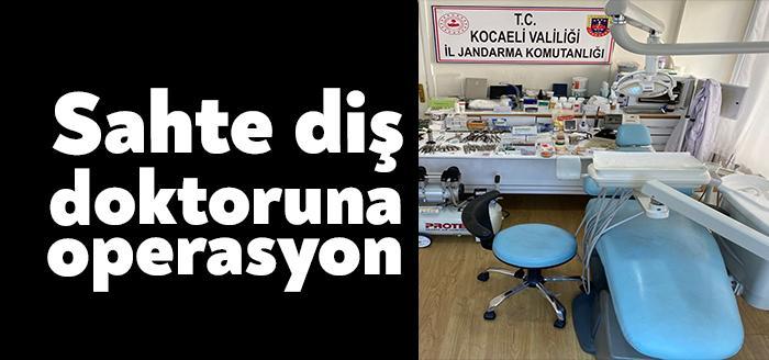 Kocaeli'nin İzmit ilçesinde sahte bir diş doktoruna operasyon düzenlendi. Sahte