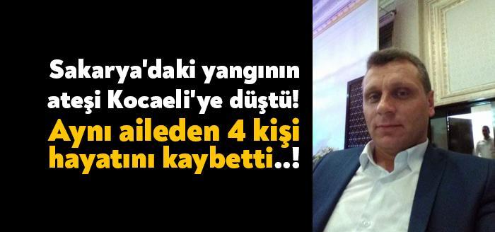 Sakarya'nın Geyve ilçesinde bir evde çıkan yangında, baba ile 3