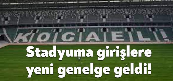 Kocaeli Haber - Aşı takvimini tamamlamamış kişilerin stadyuma alınmaması kuralının