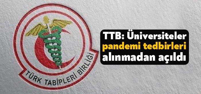 Türk Tabipleri Birliği (TTB) yüz yüze eğitim için salgının gerekli