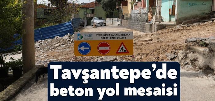İzmit Belediyesi Fen İşleri Müdürlüğü ekipleri, Tavşantepe Mahallesi Hacı Bektaşi