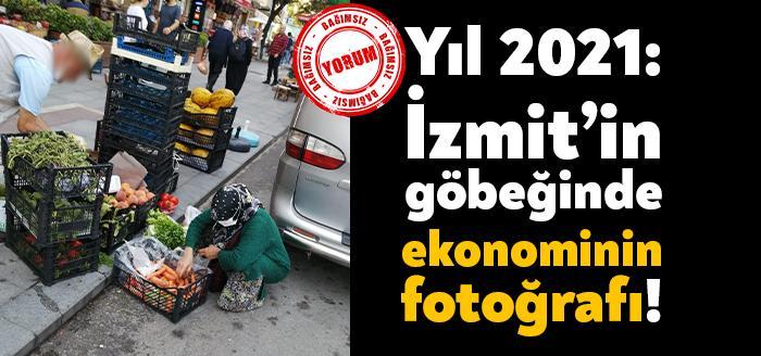 Kocaeli’nin merkez ilçesi İzmit’te, Cumhuriyet Parkı’nda yer alan bir manav