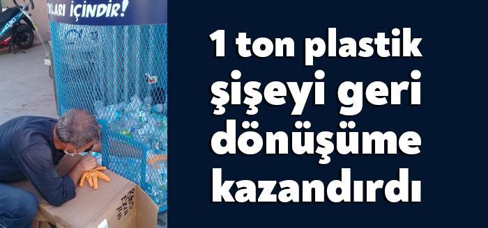 İzmit Belediyesi kentin birçok noktasına pet şişelerin toplanması için basket