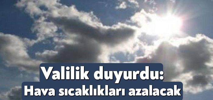 Kocaeli Valiliği, bir uyarı yayınlayarak hava sıcaklıkları Marmara Bölgesinde hissedilir