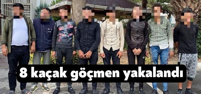 Kocaeli'de TEM yolunda durdurulan bir hafif ticari araçta 8 kaçak göçmen yakalandı. Araç