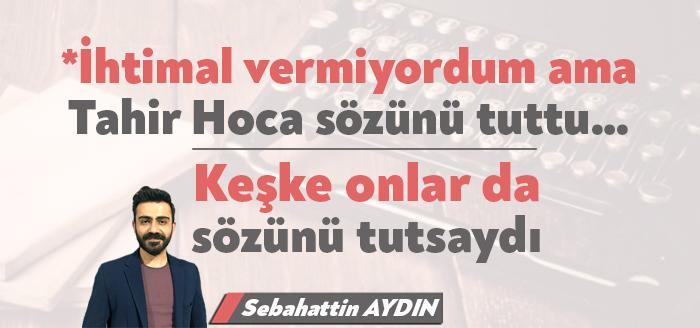 Alıştık; Siyasetçinin, belediye başkanının boş vaatlerine… Söz verip verdiği sözü