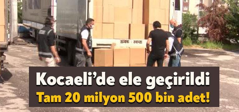 İl Emniyet Müdürlüğü'nün operasyonuyla 2 kamyon ve bir depoya yapılan
