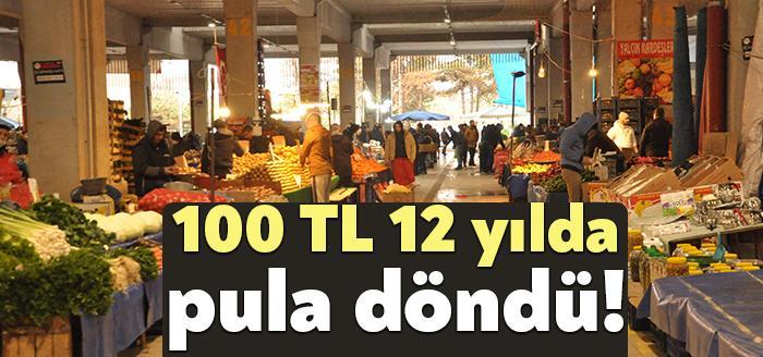 100 liralık banknotun son 12 yılda soğan, patates, makarna, yağ
