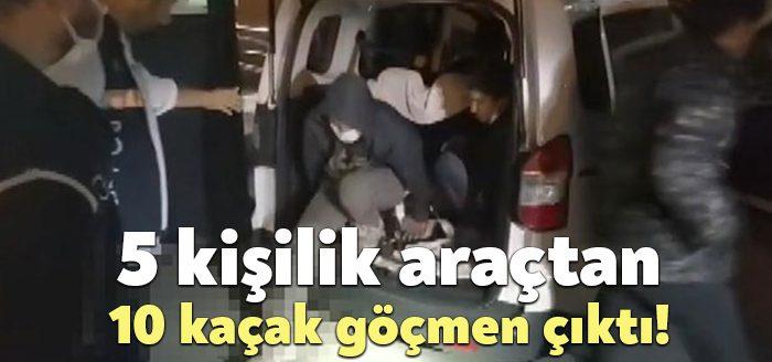 Kocaeli Haber- Kocaeli'de, TEM Otoyolunda durdurulan hafif ticari araçtan 10