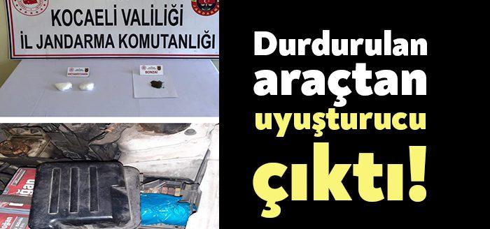 Kocaeli Haber- Kocaeli İl Jandarma Komutanlığı ekipleri tarafından durdurulan bir