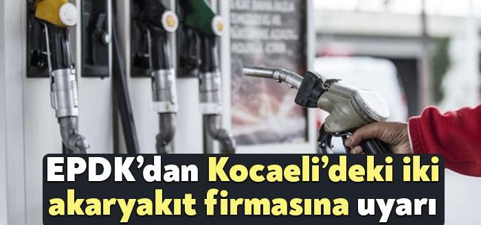 Enerji Piyasası Düzenleme Kurumu, Kocaeli’de iki firmanın yükümlü olduğu 2020