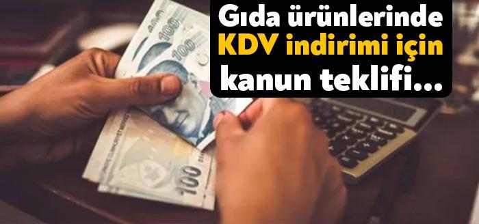 CHP, temel gıda, diğer gıda ürünleri ile vergiye tabi diğer