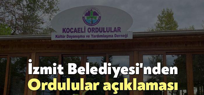 Kocaeli Ordulular Kültür Yardımlaşma ve Dayanışma Derneği'nin yeriyle ilgili tartışmalar