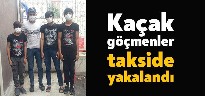 TEM otoyolunda polis ekiplerinin şüphe üzerinde durdurduğu bir ticari takside