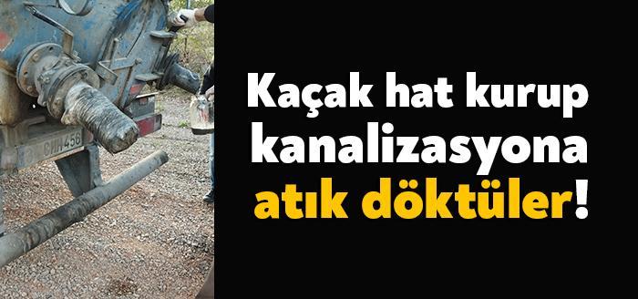 Kocaeli'de kurduğu özel koruma sistemi ve hat ile kanalizasyon şebekesine