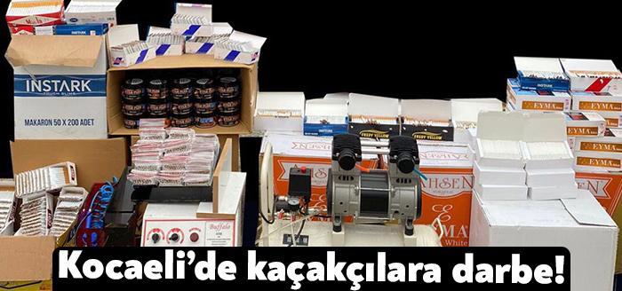 Kocaeli Haber- Kocaeli İl Emniyet Müdürlüğü’nün kaçak tütün mamullerinin yakalanmasına