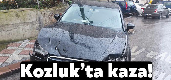 Kocaeli Haber- İzmit Kozluk Mahallesinde iki otomobilin çarpışması sonucu meydana